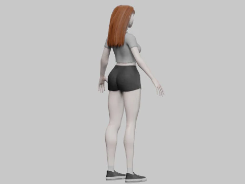 Cool Pretty Woman V31364 3D Model