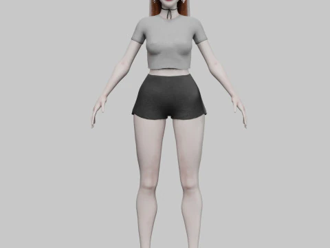 Cool Pretty Woman V31364 3D Model