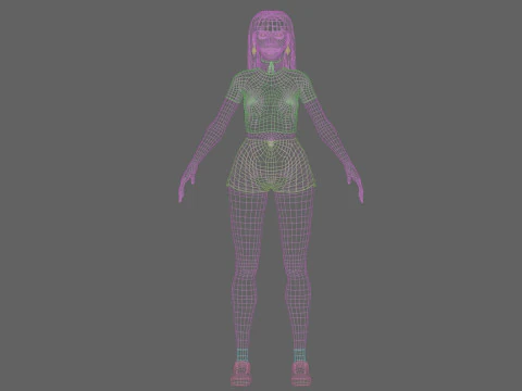 Cool Pretty Woman V31364 3D Model