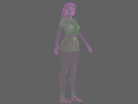 Cool Pretty Woman V31364 3D Model