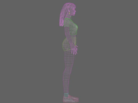Cool Pretty Woman V31364 3D Model
