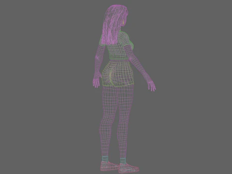 Cool Pretty Woman V31364 3D Model