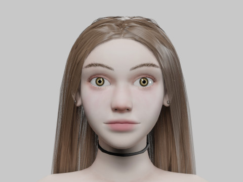 Cute Beautiful woman V29923 Modèle 3D