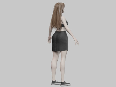 Cute Beautiful woman V29923 Modèle 3D