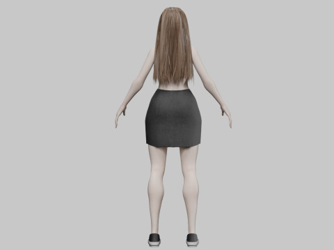 Cute Beautiful woman V29923 Modèle 3D