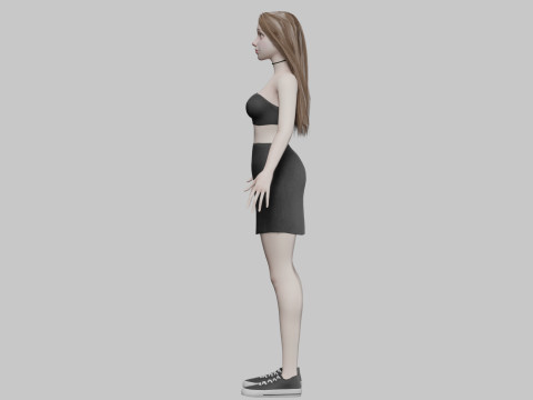 Cute Beautiful woman V29923 Modèle 3D