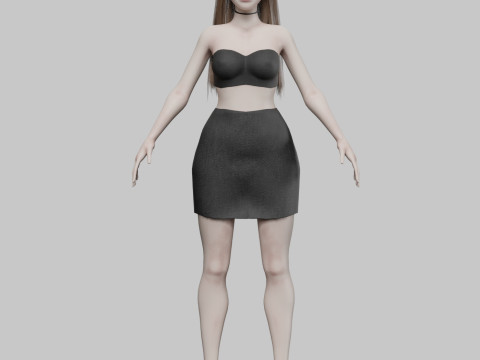 Cute Beautiful woman V29923 Modèle 3D
