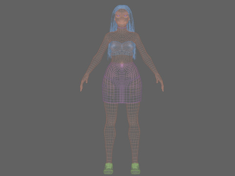 Cute Beautiful woman V29923 Modèle 3D