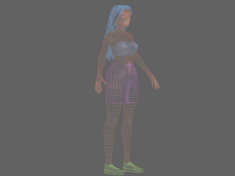 Cute Beautiful woman V29923 Modèle 3D
