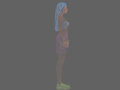 Cute Beautiful woman V29923 Modèle 3D