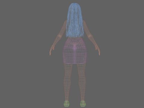 Cute Beautiful woman V29923 Modèle 3D