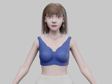 Cute pretty Woman V30860 3D-Modell