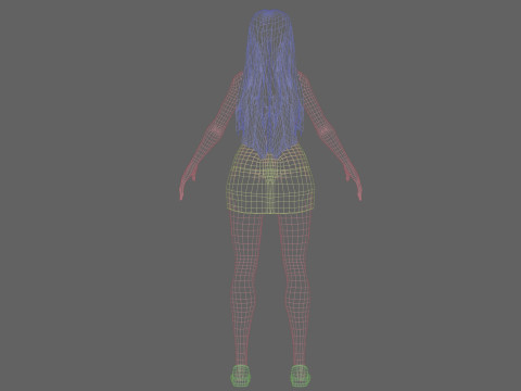 Cute Standard Woman V33281 3D Model