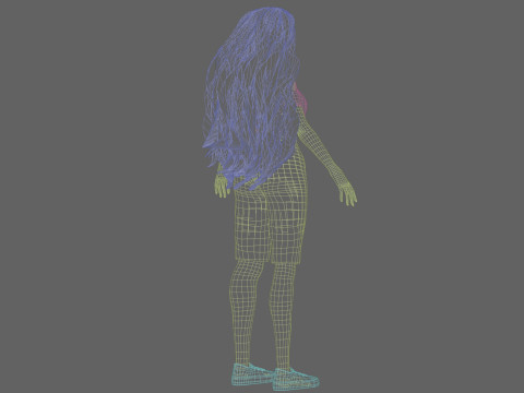 Cute Young Woman V36917 Modelo 3D