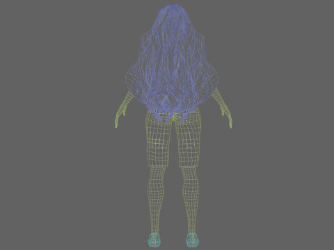 Cute Young Woman V36917 Modelo 3D