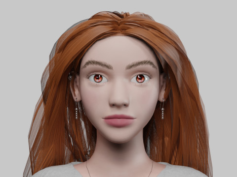 Pretty Basic Woman V32689 3D 模型