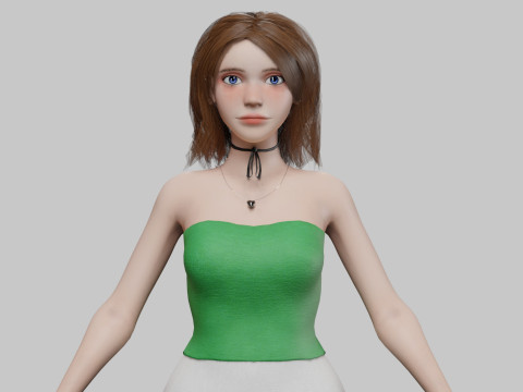Pretty Beautiful woman V29096 3D 모델