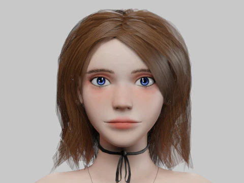 Pretty Beautiful woman V29096 3D Model