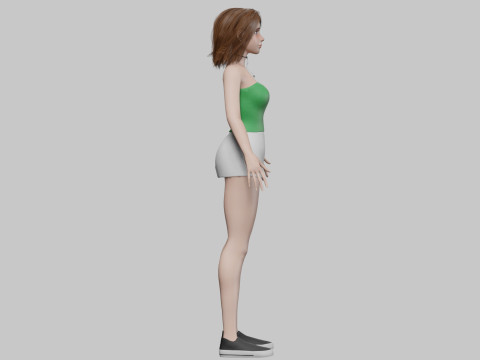 Pretty Beautiful woman V29096 3D Model