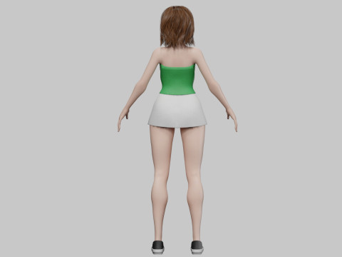 Pretty Beautiful woman V29096 3D Model
