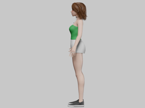 Pretty Beautiful woman V29096 3D Model