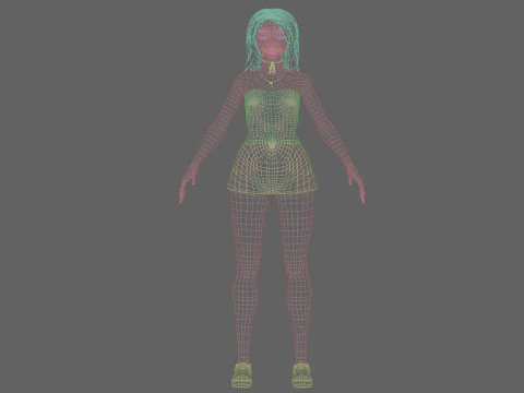 Pretty Beautiful woman V29096 3D Model