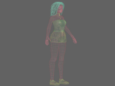 Pretty Beautiful woman V29096 3D Model