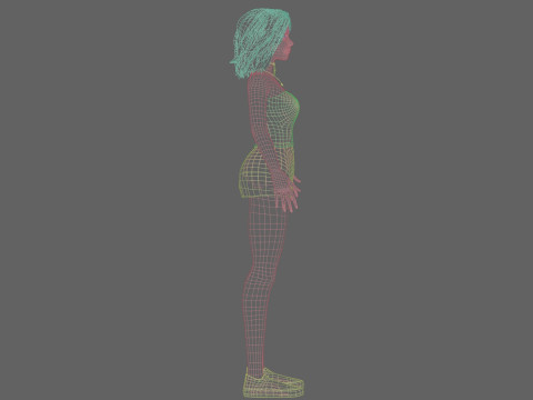 Pretty Beautiful woman V29096 3D Model
