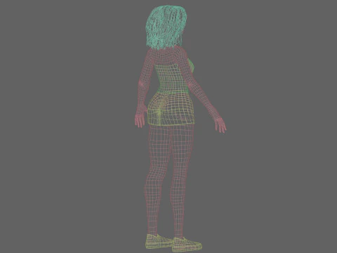 Pretty Beautiful woman V29096 3D Model