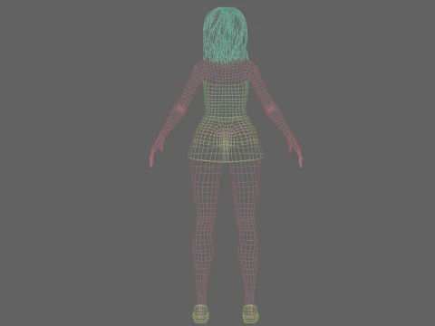 Pretty Beautiful woman V29096 3D Model