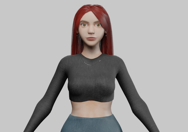 Pretty classic woman V36922 Modèle 3D .c4d .max .obj .3ds .fbx .stl .blend 