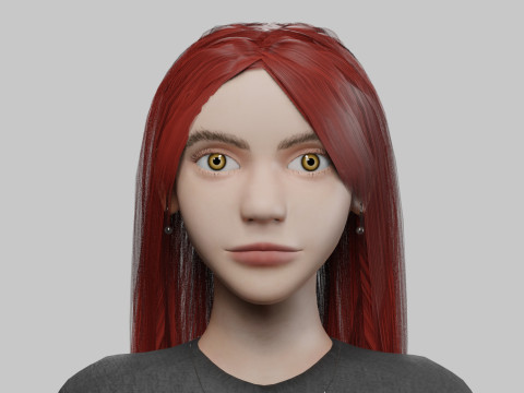 Pretty classic woman V36922 Modèle 3D