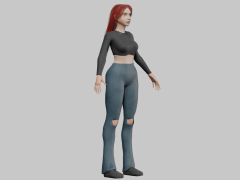 Pretty classic woman V36922 3D Model