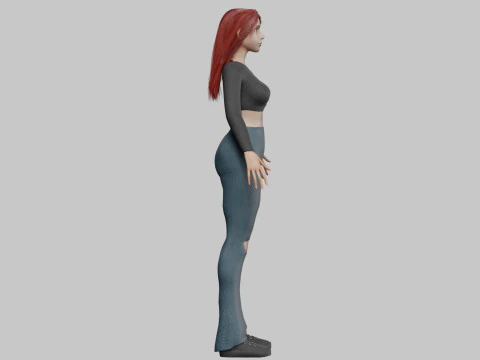 Pretty classic woman V36922 3D Model