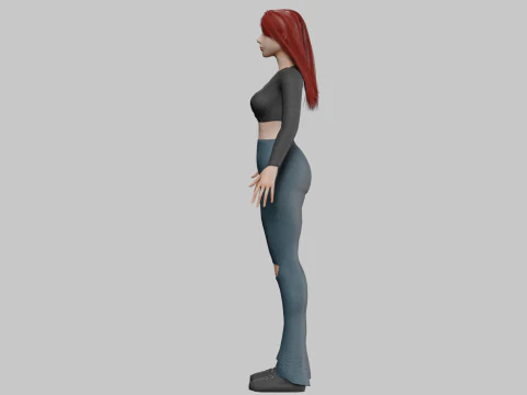 Pretty classic woman V36922 3D Model
