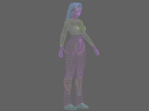 Pretty classic woman V36922 3D Model