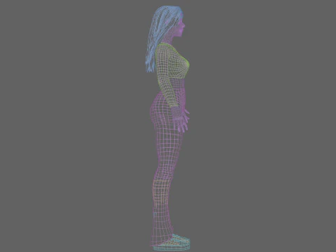 Pretty classic woman V36922 3D Model