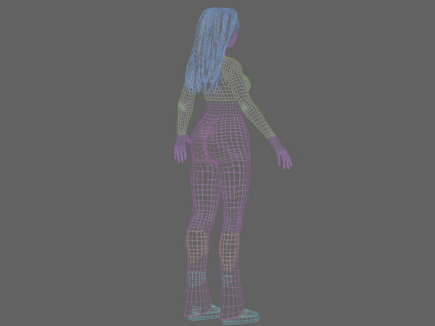 Pretty classic woman V36922 Modèle 3D