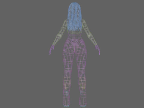 Pretty classic woman V36922 Modèle 3D