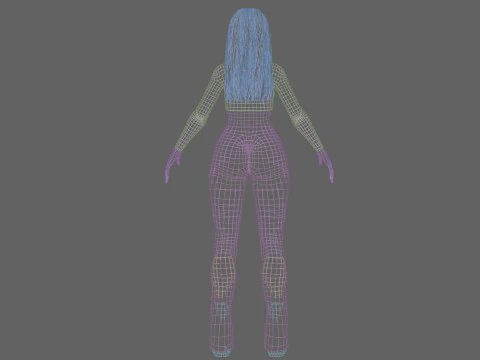 Pretty classic woman V36922 3D Model