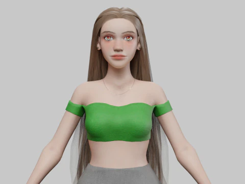Pretty Standard Woman V28811 3D Model