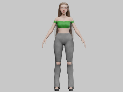 Pretty Standard Woman V28811 3D Model