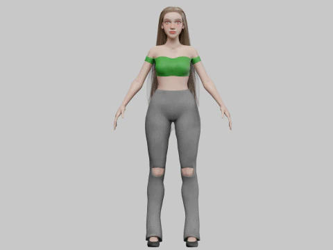 Pretty Standard Woman V28811 3D Model