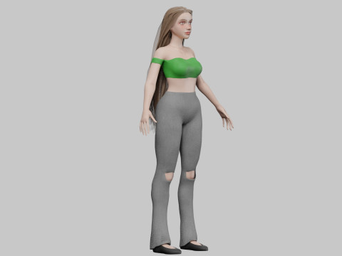 Pretty Standard Woman V28811 3D Model