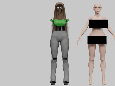 Pretty Standard Woman V28811 3D Model