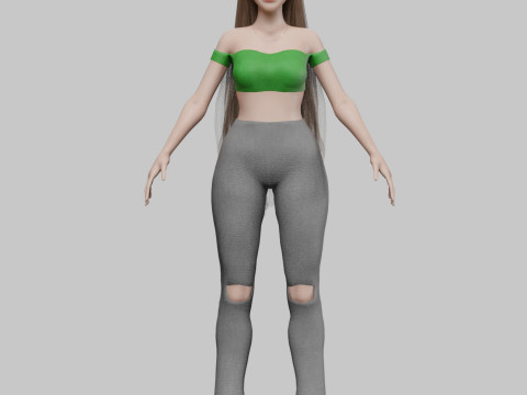 Pretty Standard Woman V28811 3D Model