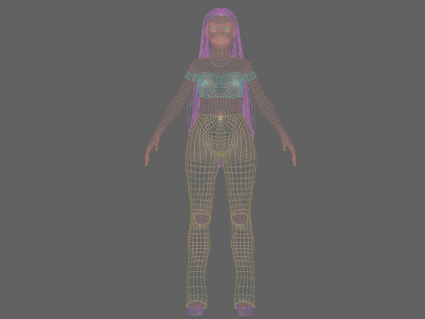 Pretty Standard Woman V28811 3D Model