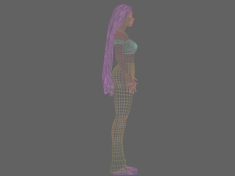 Pretty Standard Woman V28811 3D Model