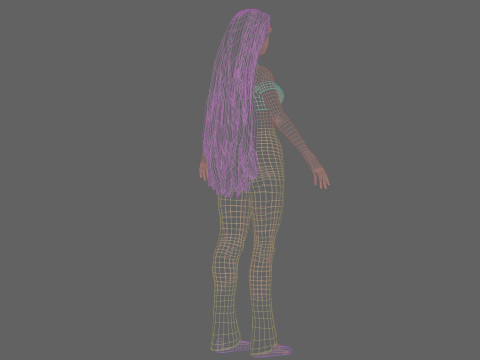 Pretty Standard Woman V28811 3D Model