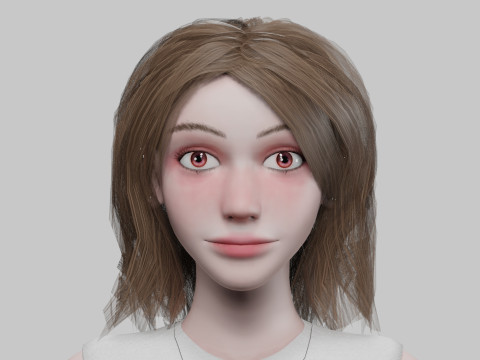 Pretty teen Woman V32901 Modelo 3D